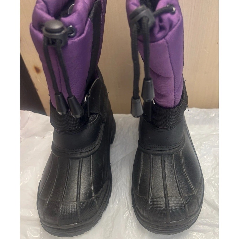 Skadoo Kids‎ Snow Boots Black and Purple Size 4